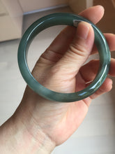 Load image into Gallery viewer, 59.7mm Certified Type A 100% Natural dark green/blue/gray/black Guatemala Jadeite bangle BS154-0129

