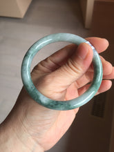 Load image into Gallery viewer, 54.6mm Certified Type A 100% Natural green purple round cut jadeite Jade bangle PJ39-0280
