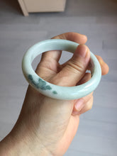 Load image into Gallery viewer, 55.5mm certified 100% natural Type A green white jadeite bangle PD154-6315

