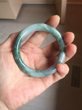 Load image into Gallery viewer, 52.5mm Certified Type A 100% Natural green purple round cut jadeite Jade bangle PJ37-0284

