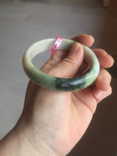 Load image into Gallery viewer, 56.7mm type A 100% Natural green/purple/pink/white (福禄寿)  Jadeite Jade bangle G52
