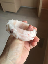 Load image into Gallery viewer, 51mm 100% natural pink red brown carved Phoenix and Peony (凤穿牡丹)  Quartzite (Shetaicui jade) bangle SY126
