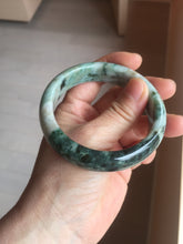 Load image into Gallery viewer, 56.4mm Certified Type A 100% Natural Dark Green Brown Gray Jadeite Jade Bangle PC213-6229
