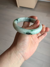 Load image into Gallery viewer, 58mm Certified Type A 100% Natural white/light purple/sunny green Jadeite Jade bangle BM65-5076
