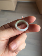 Load image into Gallery viewer, Size 5 1/4-10 1/2 100% natural type A yellow gray purple white jadeite band ring group AA109
