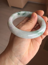 Load image into Gallery viewer, 57.5mm certified type A 100% Natural light  green/purple Jadeite jade bangle PA232-5118
