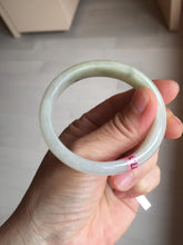 Load image into Gallery viewer, 48mm certified 100% natural Type A icy watery light green yellow white oval jadeite jade bangle PC16-6669
