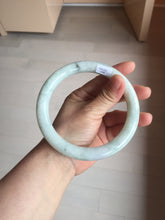 Load image into Gallery viewer, 75.2mm certified Type A 100% Natural light green white round cut plus size Jadeite Jade bangle BP172-(1258)
