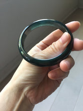 Load image into Gallery viewer, 59.2mm Certified Type A 100% Natural dark green/blue/gray/black Guatemala Jadeite bangle PJ142-1475
