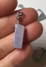 Load image into Gallery viewer, 100% natural type A icy watery sunny green/purple small Jadeite Jade baroque pendant group AX149
