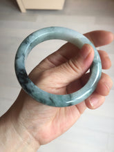 Load image into Gallery viewer, 58.2mm Type A 100% Natural light green/blue/white chubby Jadeite Jade bangle BS130-4037
