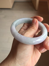 Load image into Gallery viewer, 56.4mm certified 100% natural Type A icy light green/purple jadeite jade bangle PE6-0298
