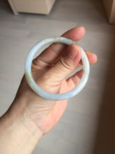 Load image into Gallery viewer, 53.5mm Certified type A 100% Natural light green purple brown black slim round cut Jadeite bangle PB184-9125
