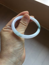 Load image into Gallery viewer, 49.5mm Certified Type A 100% Natural icy watery light green purple Jadeite Jade bangle PA73-6337
