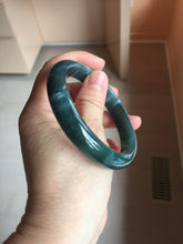 Load image into Gallery viewer, 60.8mm Certified Type A 100% Natural dark green/blue/gray/black Guatemala Jadeite bangle PB279-0687
