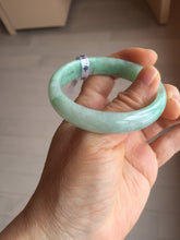Load image into Gallery viewer, 50.5mm Certified Type A 100% Natural sunny apple green/red oval Jadeite Jade bangle BG61-0174
