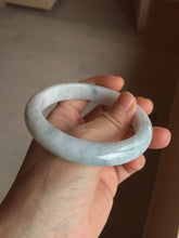 Load image into Gallery viewer, 59.8mm Certificated Type A 100% Natural White green Jadeite Jade bangle AA117-8441
