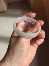 Load image into Gallery viewer, 51.7mm Certified type A 100% Natural white thin Jadeite Jade bangle PB267-1025
