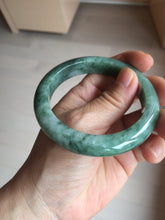 Load image into Gallery viewer, 56.5mm Certified Type A 100% Natural Woodland Green Jadeite Bangle PH230-0263
