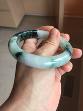 Load image into Gallery viewer, 59.6mm certified Type A 100% Natural light green purple Jadeite bangle PJ130-7293
