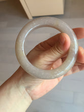 Load image into Gallery viewer, 56mm 100% natural light purple/pale pink/beige with flying snow Quartzite (Shetaicui jade) bangle SY76
