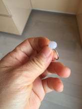 Load image into Gallery viewer, 100% Natural light purple white cabochon jadeite ring (adjustable size) PH39
