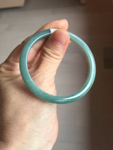 Load image into Gallery viewer, 53.5mm Certified Type A 100% Natural dark green/blue/yellow Guatemala slim Jadeite bangle PF13-5872

