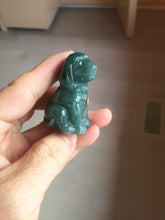 Load image into Gallery viewer, 100% Natural green/blue/gray/black Guatemala jadeite Jade doggy desk decor/worry stone PF6
