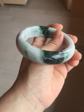 Load image into Gallery viewer, 58.5mm Certified 100% natural Type A green/purple chubby jadeite jade bangle PB97-8998
