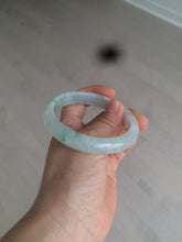 Load image into Gallery viewer, 55mm Certified type A 100% Natural super icy watery sunny green Jadeite bangle AY26-1659
