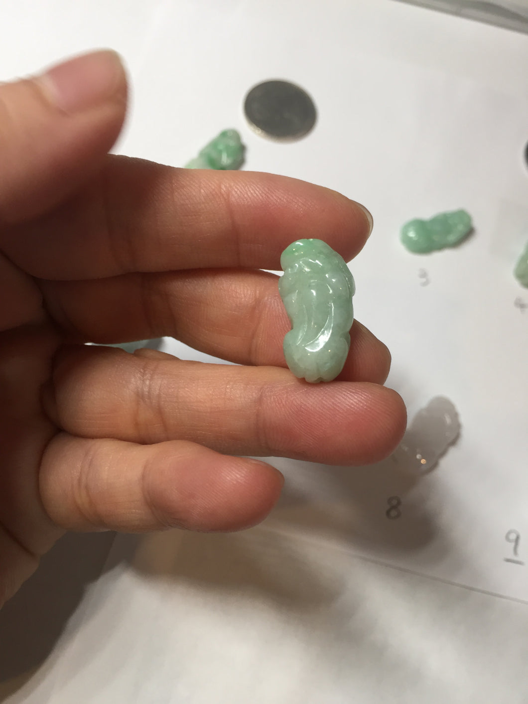 100% natural type A icy watery jadeite jade sunny green/white/purple/yellow 3D PiXiu (貔貅) pendant necklace PC29