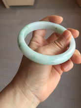Load image into Gallery viewer, 60mm Certified Type A 100% Natural sunny green white Jadeite bangle PA262-3840
