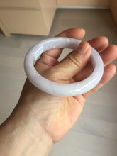 Load image into Gallery viewer, 59.5mm certified 100% Natural type A light purple white Jadeite Jade bangle PC249-0347

