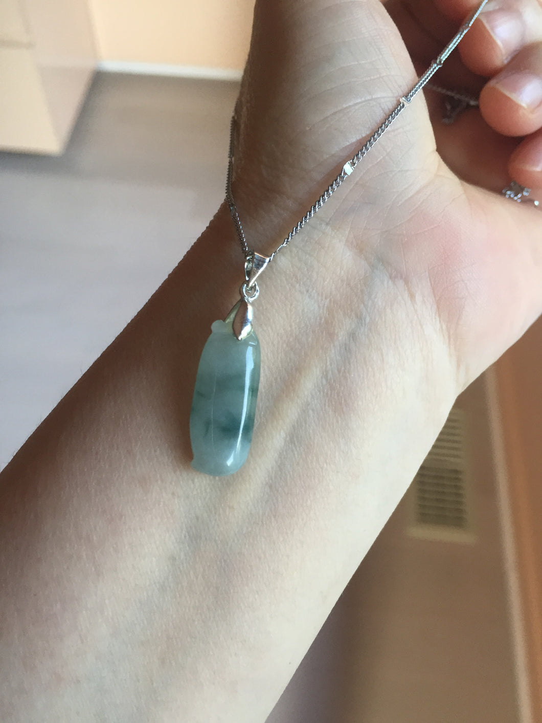 100% natural type A icy watery sunny green purple dark green blessed melon (福瓜) Jadeite Jade pendant group PC125 Add on item. Not sale alone.