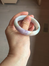 Load image into Gallery viewer, 50mm certified Type A 100% Natural light green purple yellow(FU LU SHOU) oval Jadeite Jade bangle BQ54-8192(Etsy listed))
