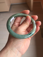 Load image into Gallery viewer, 60.2mm certified type A 100% Natural sunny green brown oily dark green gray black Jadeite jade bangle PH191-6937
