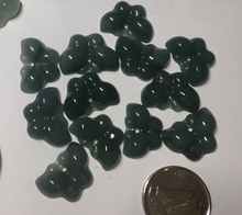 Load image into Gallery viewer, 100% Natural type A icy watery  light dark green/blue/gray/black Guatemala Jadeite Jade butterfly pendant BP177
