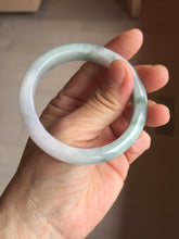 Load image into Gallery viewer, 52.8mm Certified type A 100% Natural green white light purple Jadeite bangle PE30
