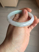 Load image into Gallery viewer, 51mm certified Type A 100% Natural green/purple/white oval Jadeite Jade bangle BM59-0262
