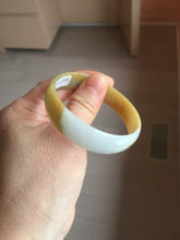 Load image into Gallery viewer, 52.4 mm Certified Type A 100% Natural yellow light green white Jadeite Jade bangle PH166-3808
