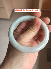 Load image into Gallery viewer, Sale! Type A 100% Natural dark green/white/black Jadeite Jade bangle with defects group 3
