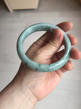 Load image into Gallery viewer, 58.8mm certified Type A 100% Natural dark green gray Jadeite Jade bangle PJ90-6649
