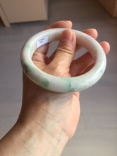 Load image into Gallery viewer, 60.4mm 100% Natural type A sunny green purple white Jadeite Jade bangle PE45-5505
