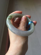 Load image into Gallery viewer, 60mm Certified Type A 100% Natural white/light purple/brown/yellow/gray (FU LU SHOU) Jadeite Jade bangle BF107-8641
