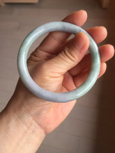 Load image into Gallery viewer, 58.8mm Certified Type A 100% Natural light green purple gray round cut Jadeite Jade bangle BH96-(1940)
