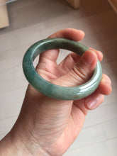 Load image into Gallery viewer, 54.3mm Certified 100% natural Type A oily dark green/blue/brown/gray (老油青) jadeite jade bangle PH189-6938
