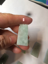 Load image into Gallery viewer, 100% Natural type A icy watery light green/sunny green Jadeite Jade safe and sound pendant BF97
