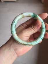 Load image into Gallery viewer, 58mm Certified Type A 100% Natural Sunny Green Brown with Green Floating Flowers Spring on Old Branches (春生旧枝) round cut Jadeite Jade Bangle PC210-6227
