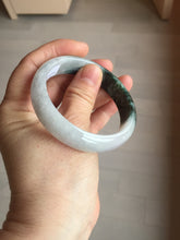 Load image into Gallery viewer, 53.4mm Certified Type A 100% Natural light purple/dark green jadeite Jade bangle BM60
