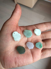 Load image into Gallery viewer, 100% Natural type A sunny green/purple doggy paw Jadeite Jade pendant AX146
